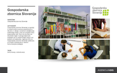 Gospodarska zbornica Slovenije in Agencija GIG